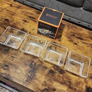 Nachtmann Fine Bavarian Crystal Aperitivo Bowl Schale Serving 4 Set Germany New